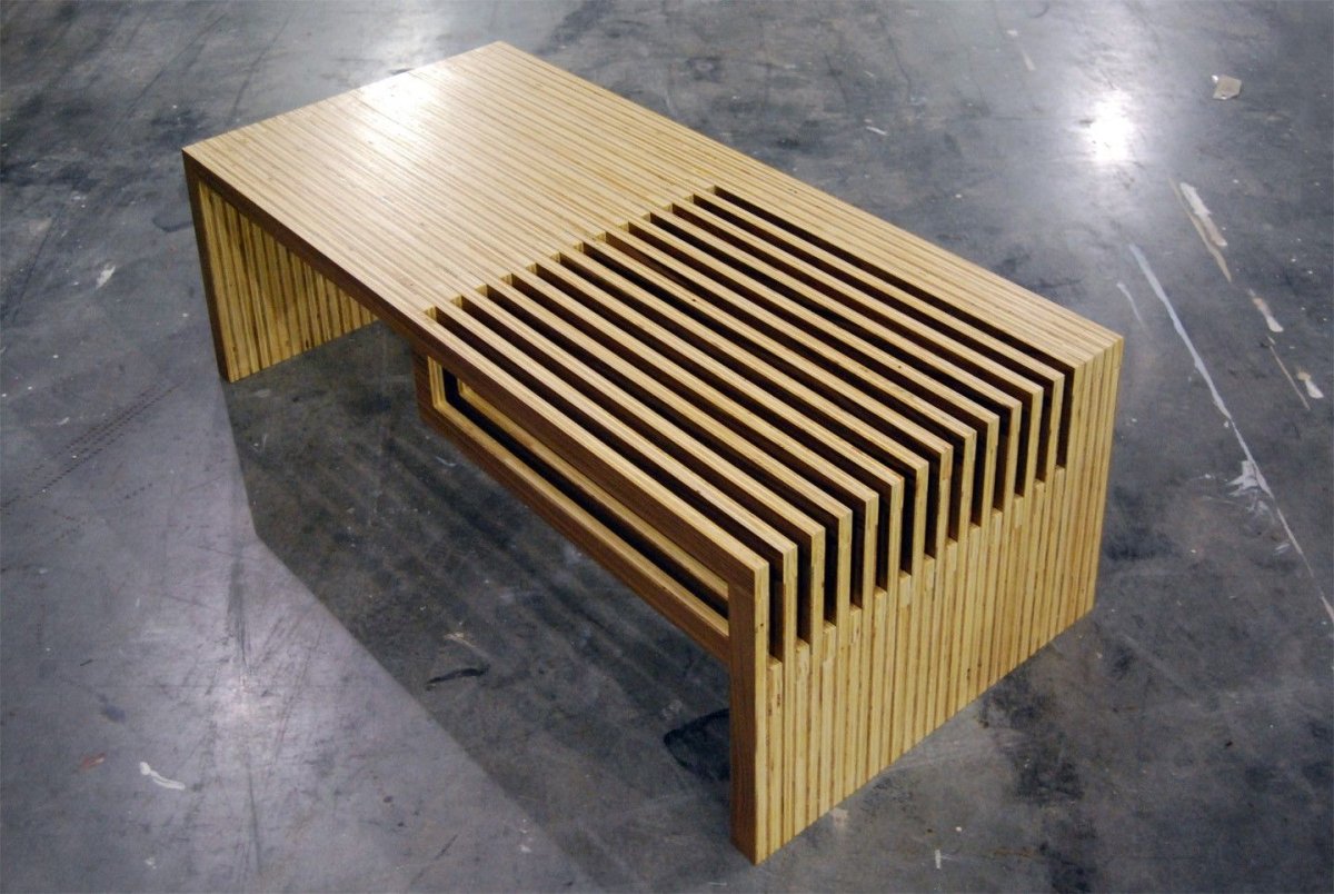 Журнальный столик из реек