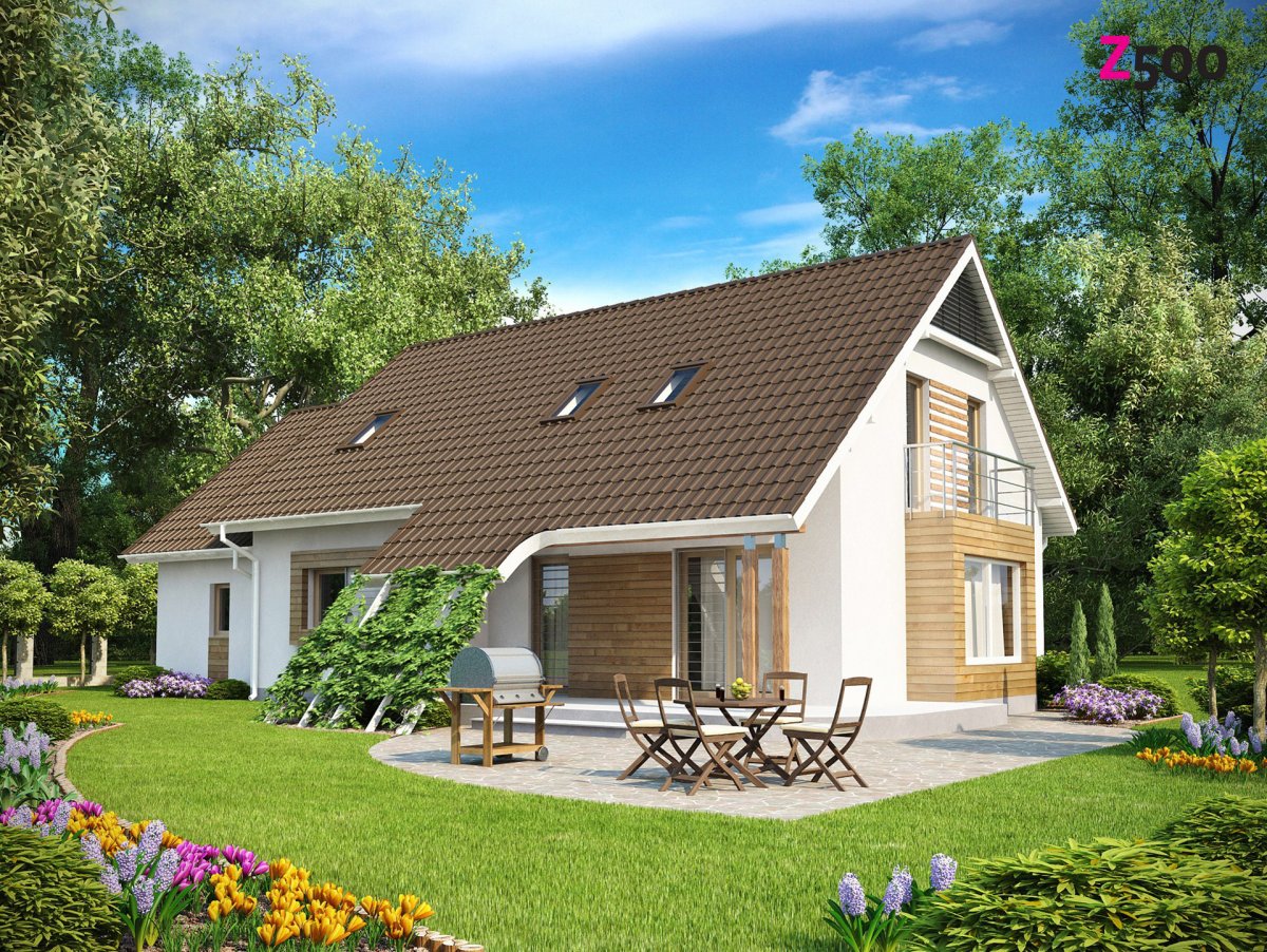 Дом z500 с мансардой