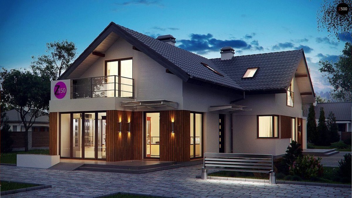 Дом z500 с мансардой