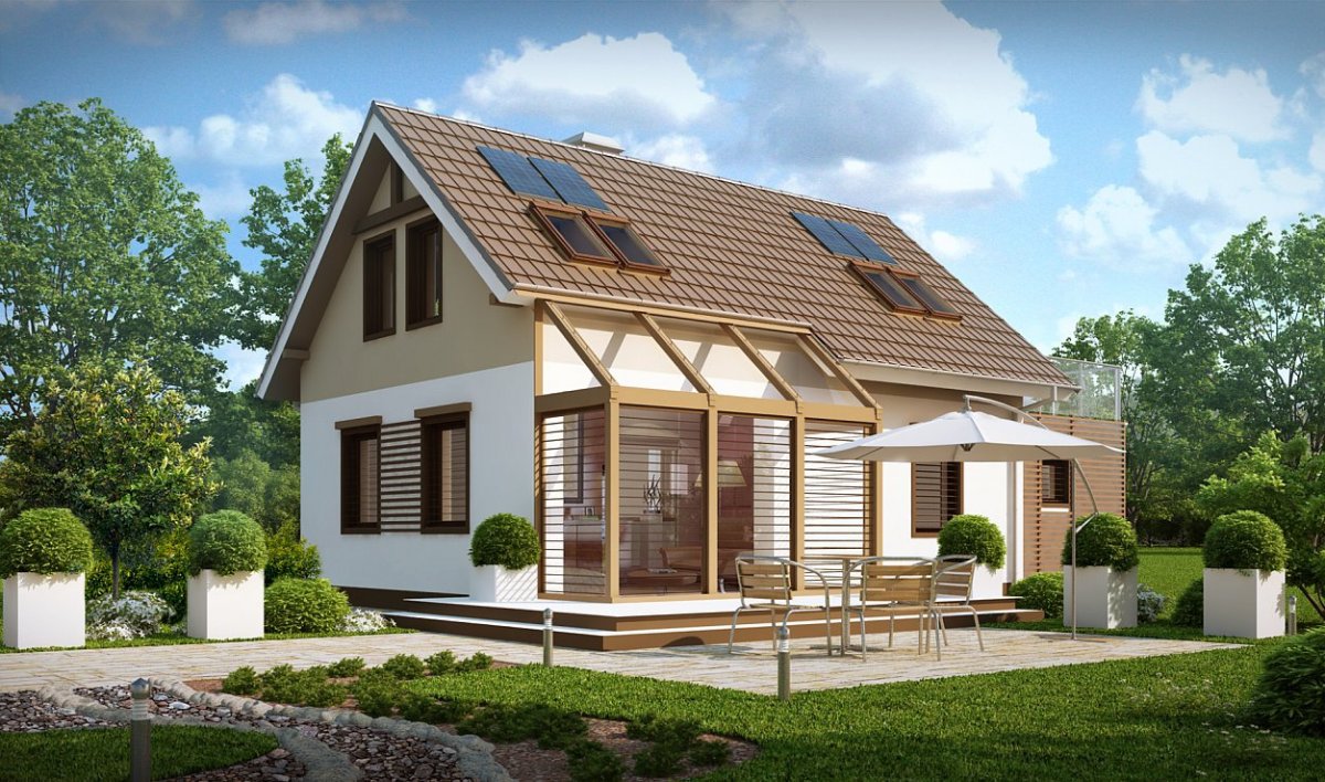 Дом z500 с мансардой