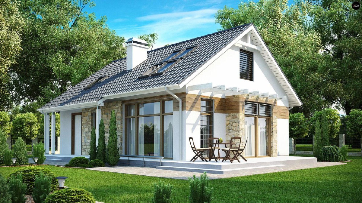 Дом z500 с мансардой