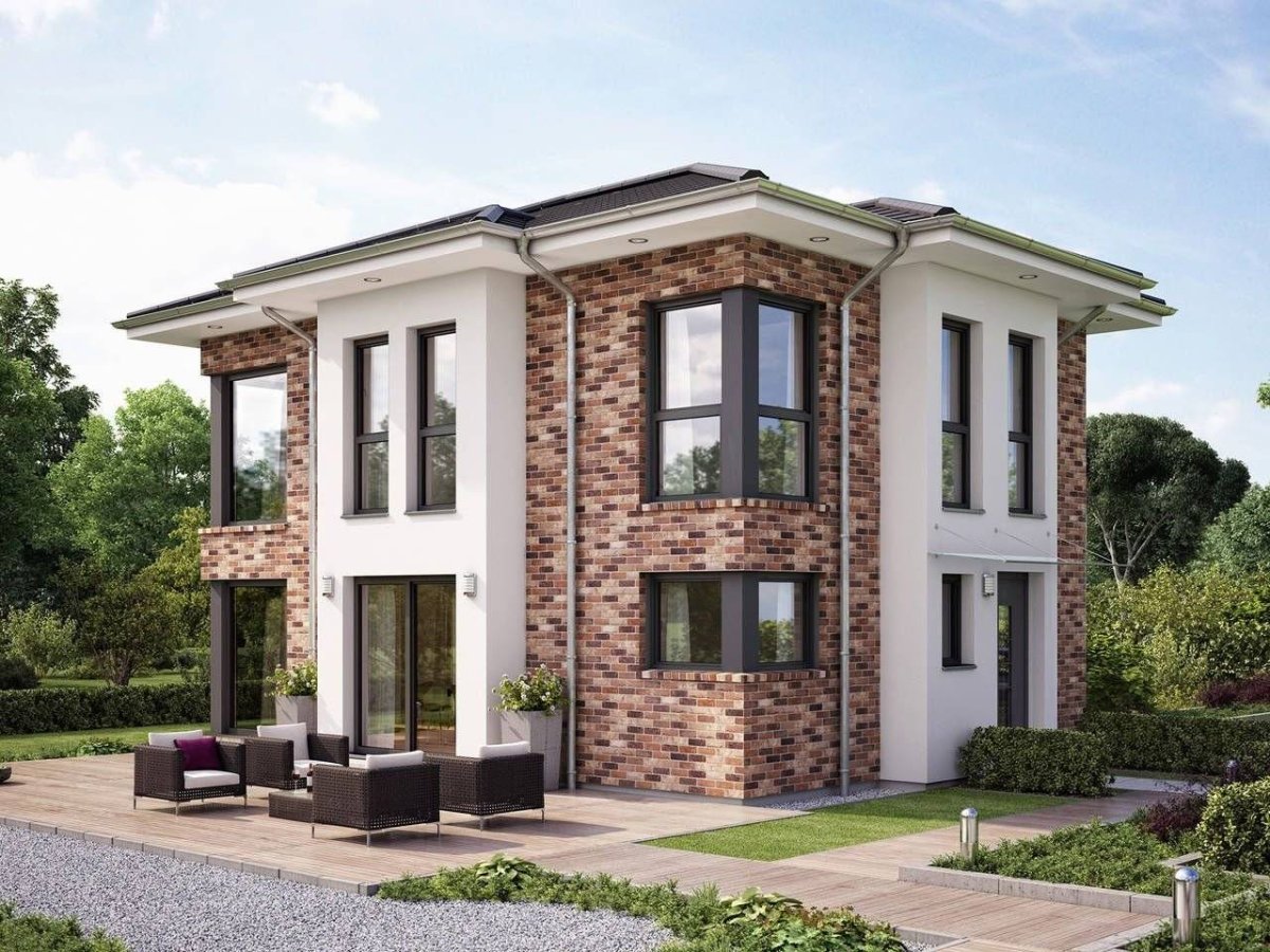 Современный кирпичный дом