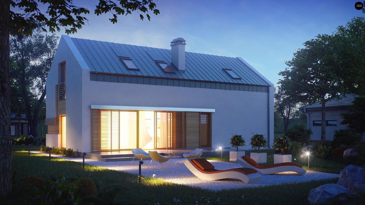 Z500 проекты одноэтажных с мансардой