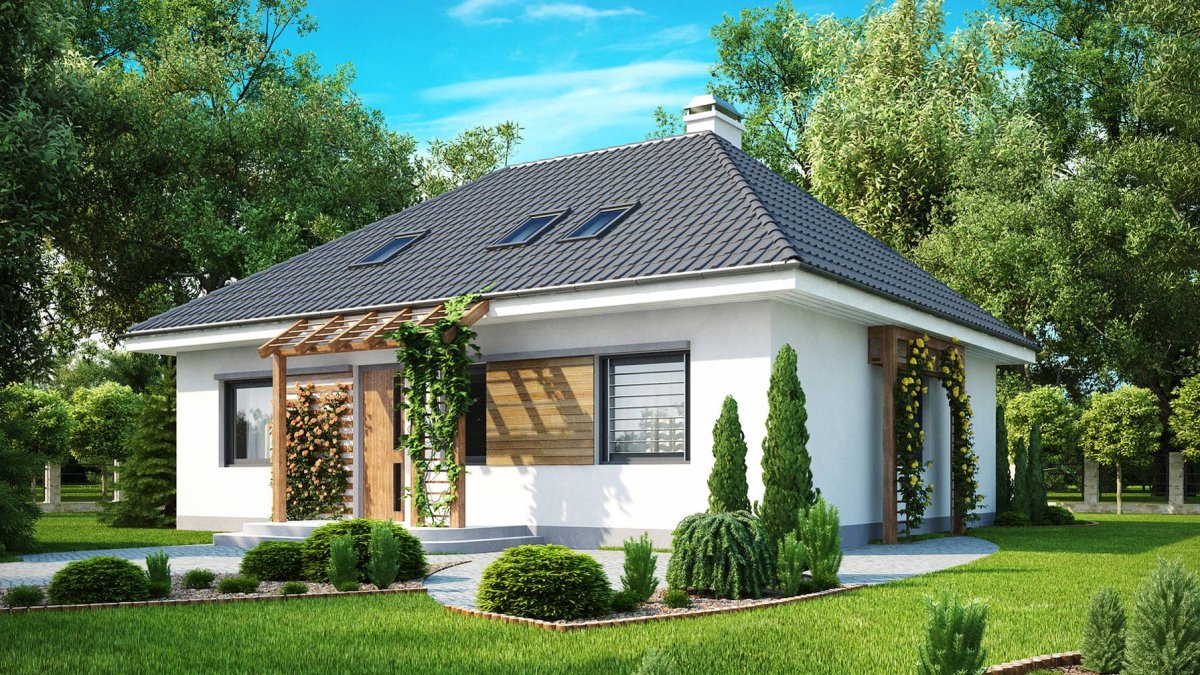 Одноэтажный дом 60 кв.м z500