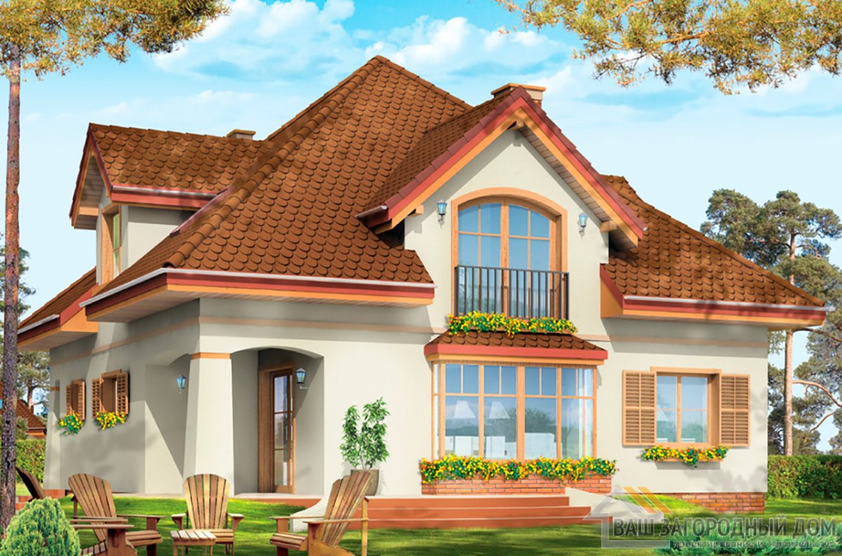 Красивые крыши коттеджей