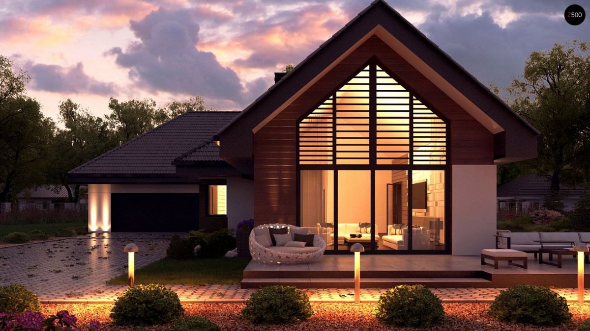 Одноэтажный дом z500