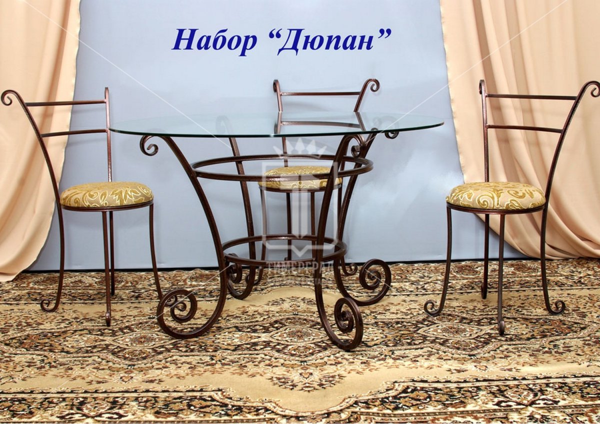 Стол кованый приставной
