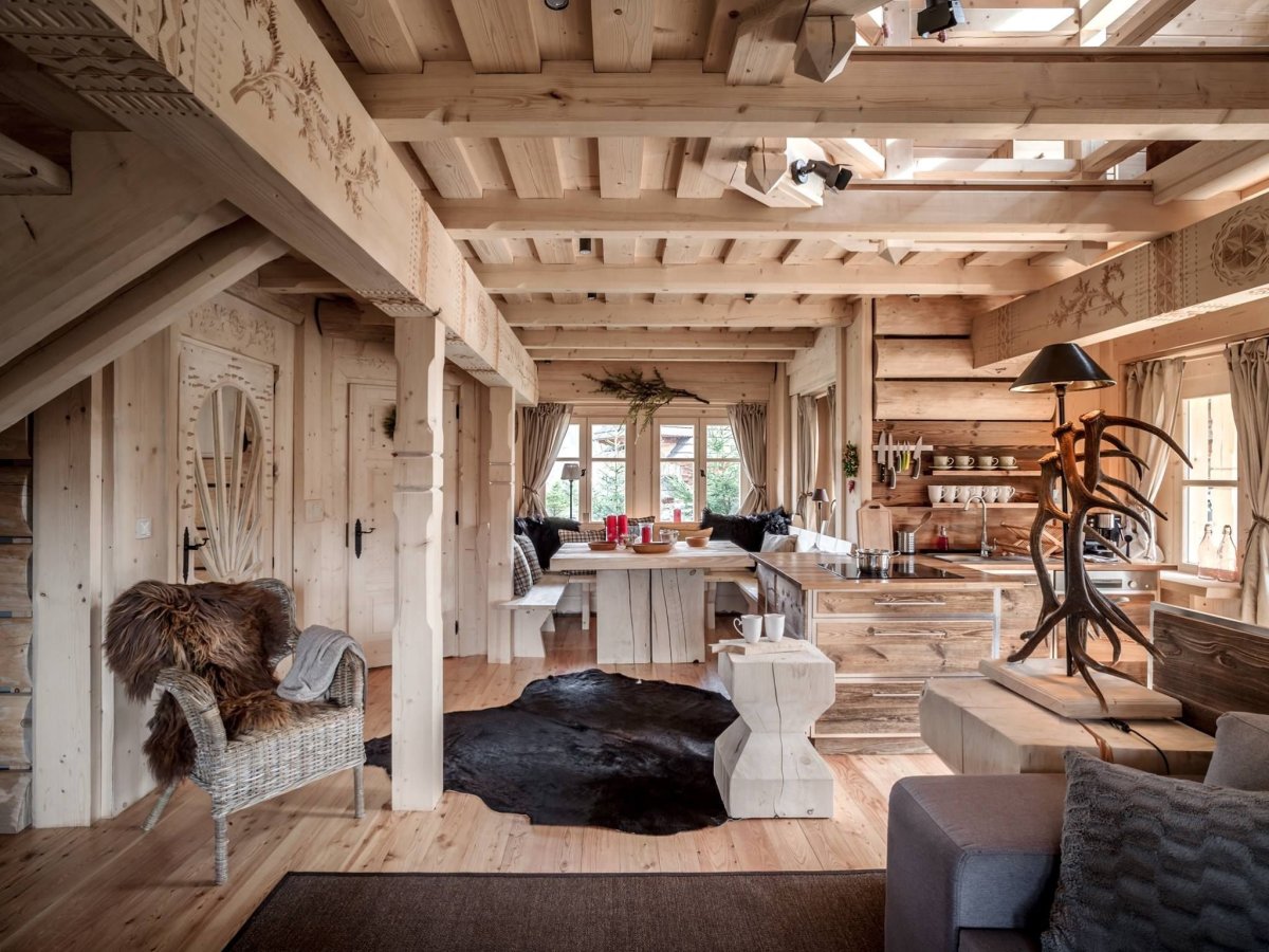 Интерьер Шале фармхаус