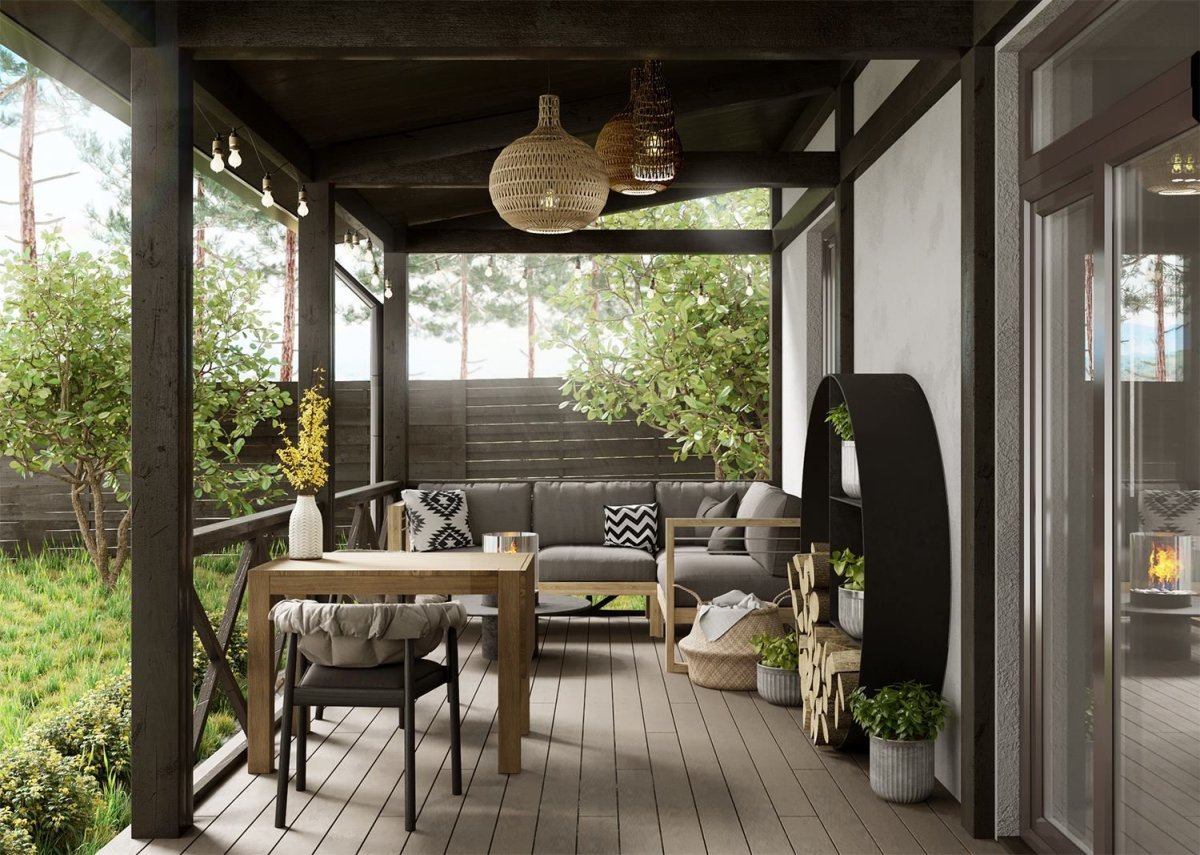 Ьерасса в скандинаском стиле