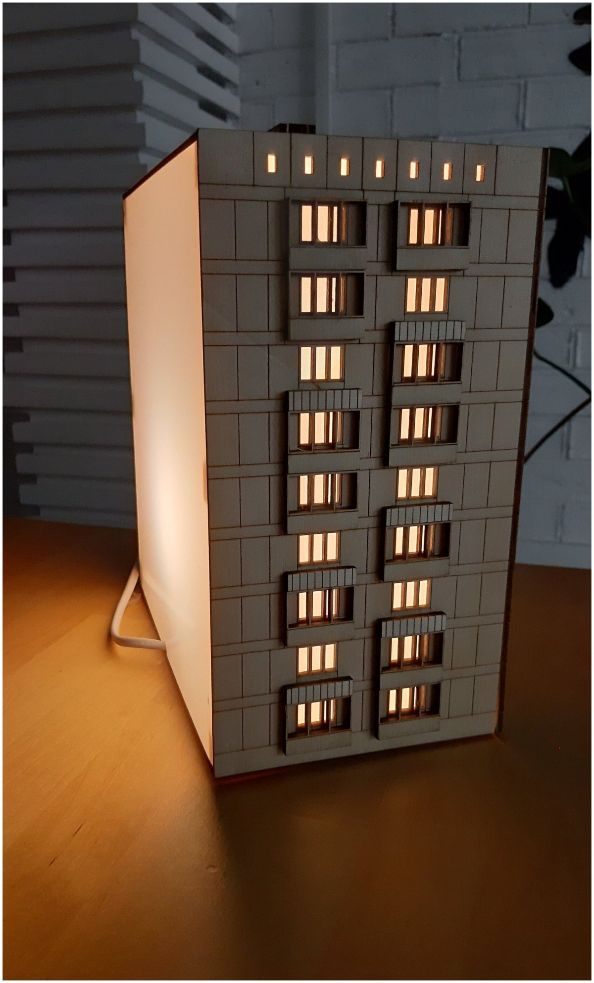 Ночник панелька девятиэтажки