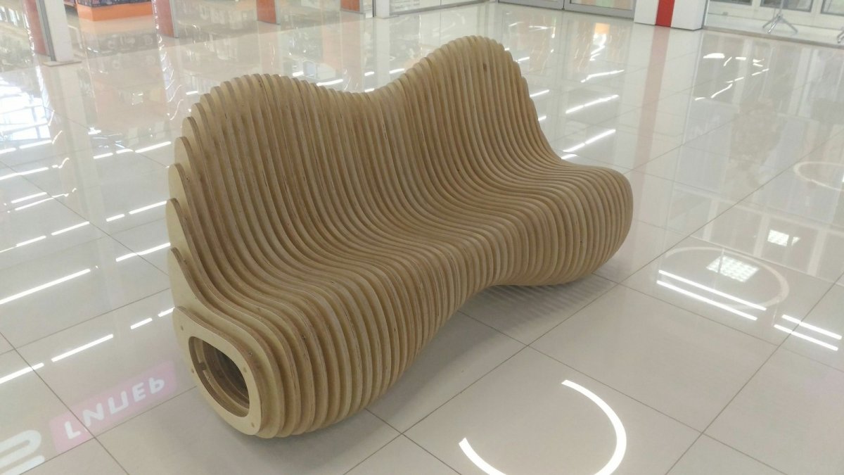 Параметрический мягкий диван