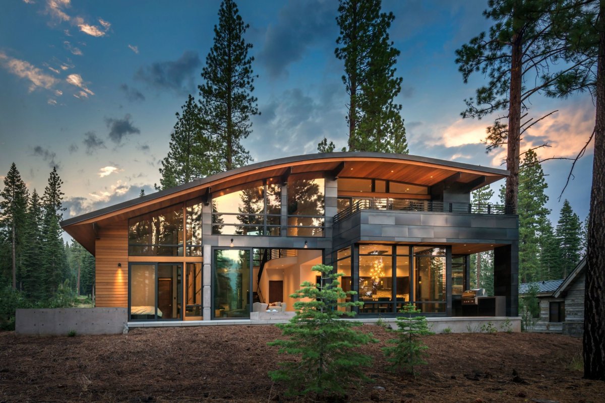 Элитный дом в лесу Модерн
