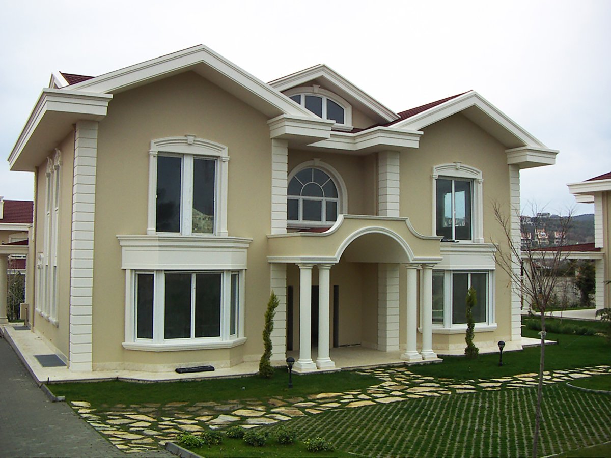 Штукатурка фасада в классическом стиле