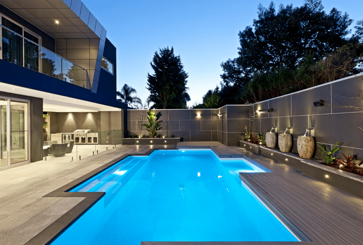 Современная бассейн для во двор