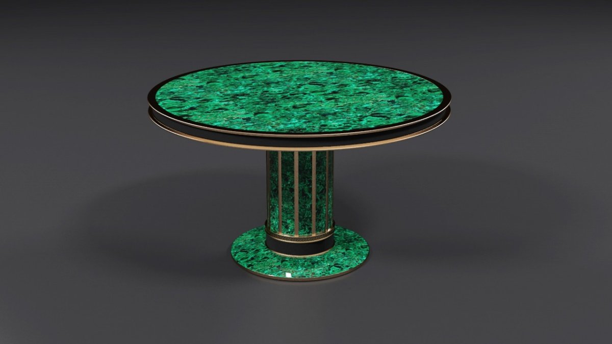 Малахит журнальный столик