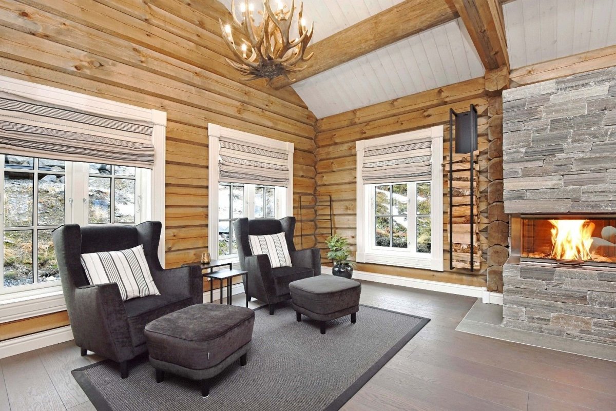 Лафет норвежский дом интерьер