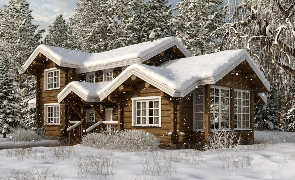 Финские дома из лафета