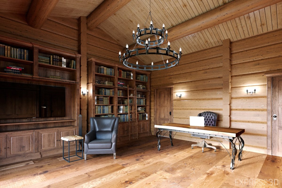 Норвежский деревянный дом из лафета