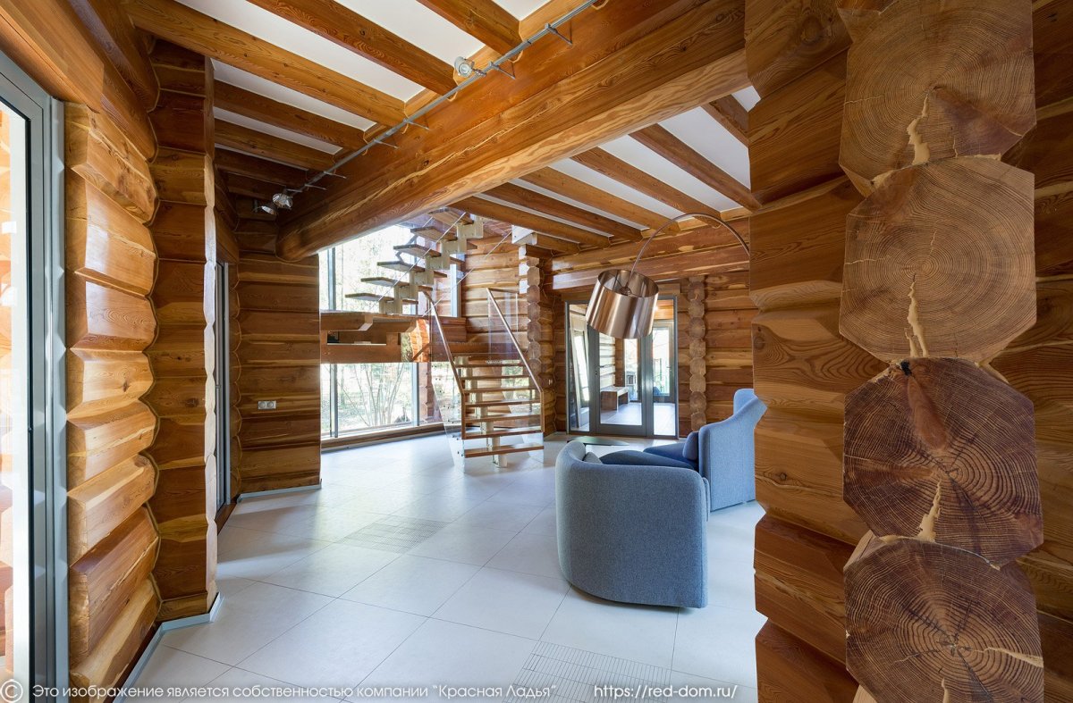 Дом лафет лиственница