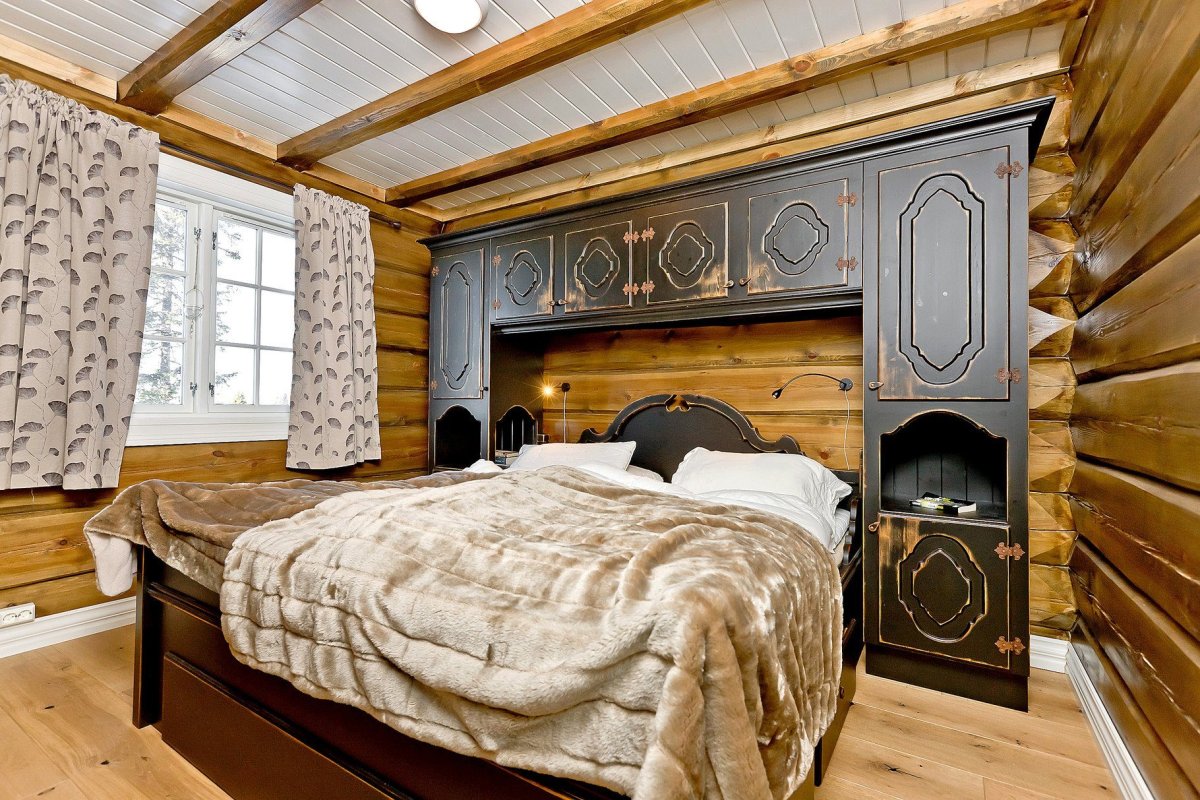 Интерьеры норвежских домов из лафета