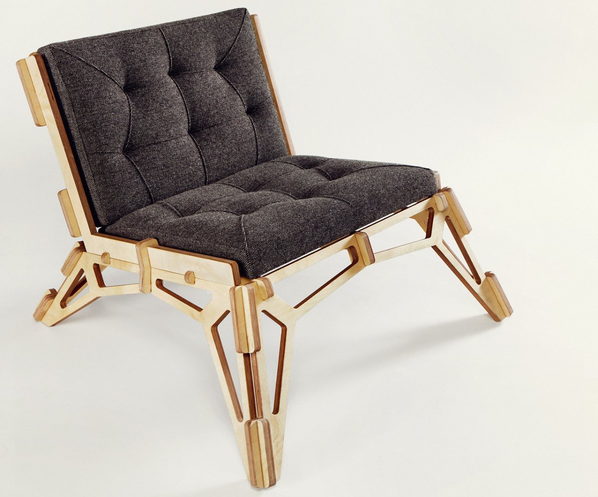 Кресло скелетон из фанеры