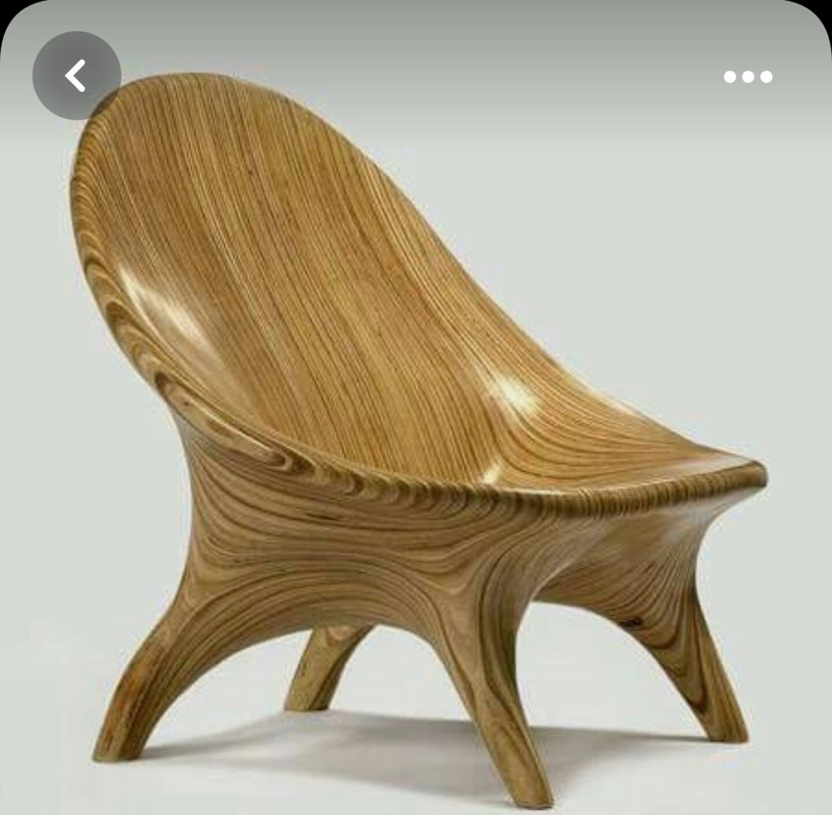 Цельнодеревянная кресло