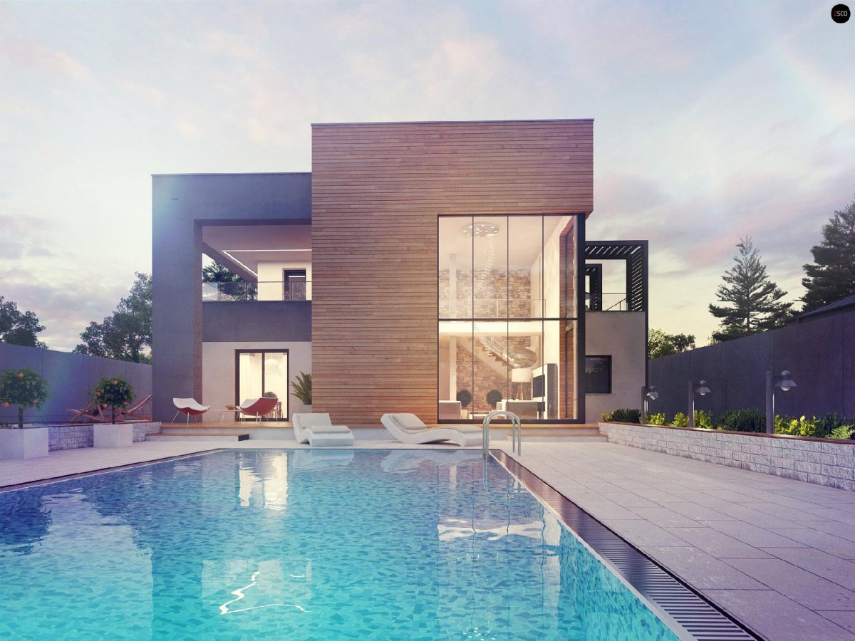 Особняк в стиле Хай тек