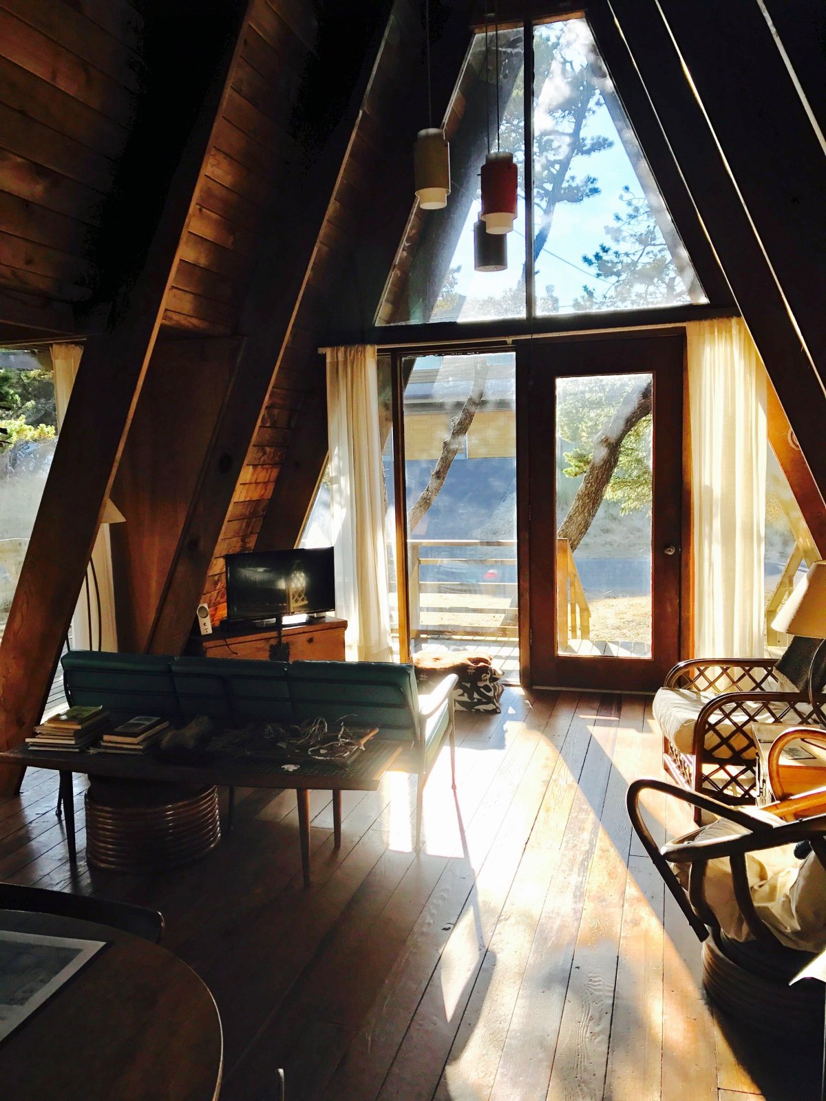 Домик в лесу с панорамными окнами