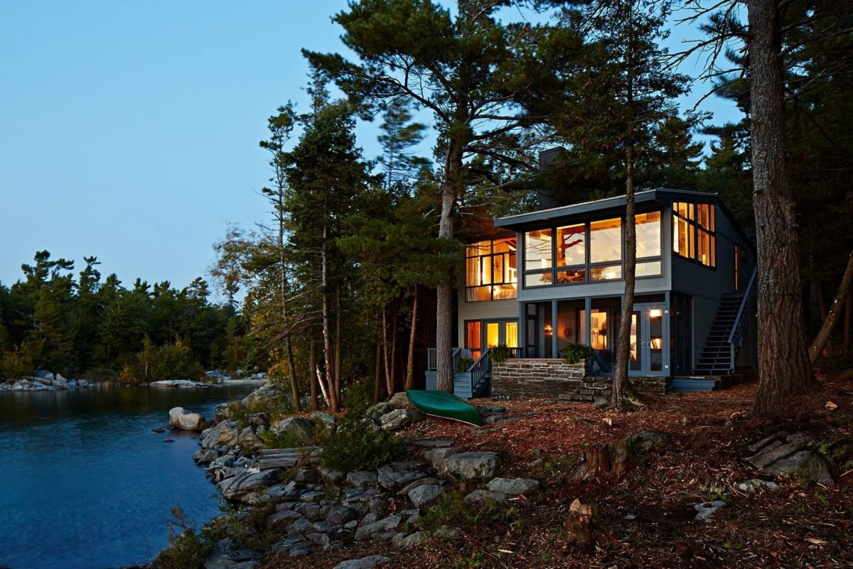 Онтарио Канада коттеджи у озера