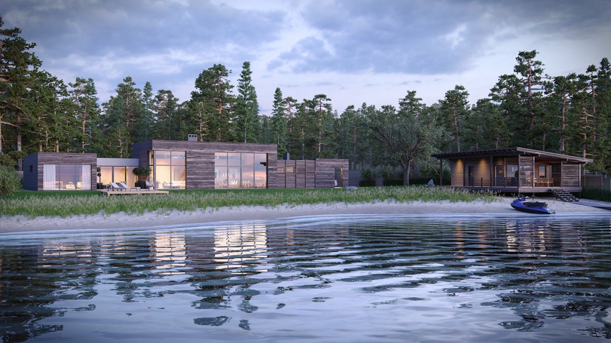 Коттедж у озера