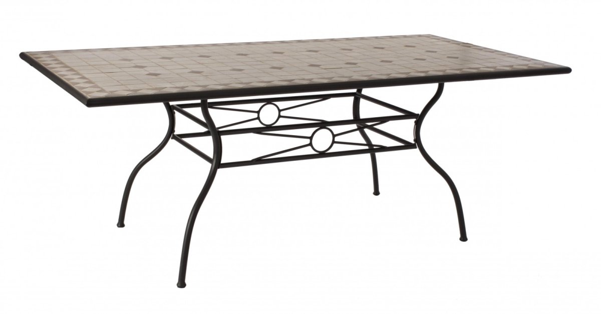 Садовый стол с керамической столешницей