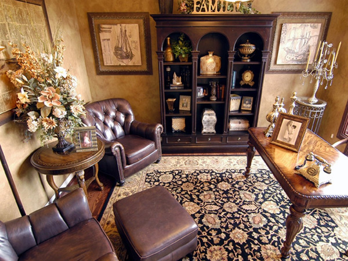 Кабинет психоаналитика в классическом стиле