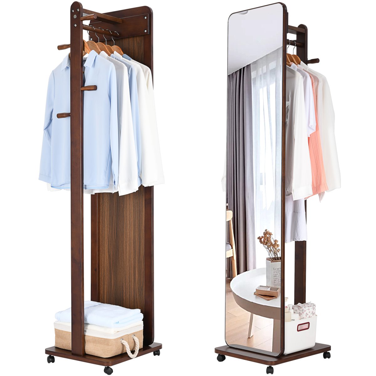 Напольное зеркало-вешалка Smart Bird Omi-90b