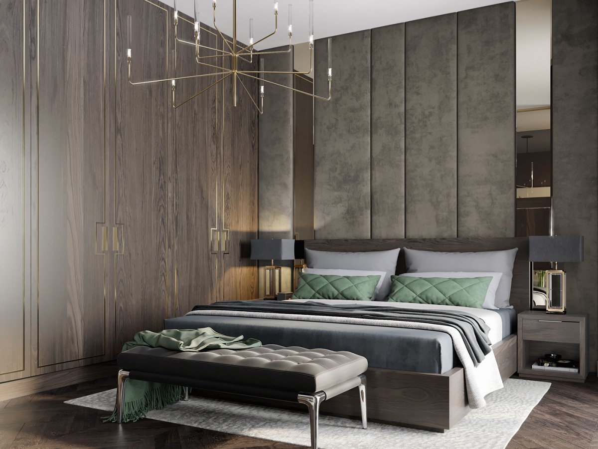 Мягкие стеновые панели для спальни