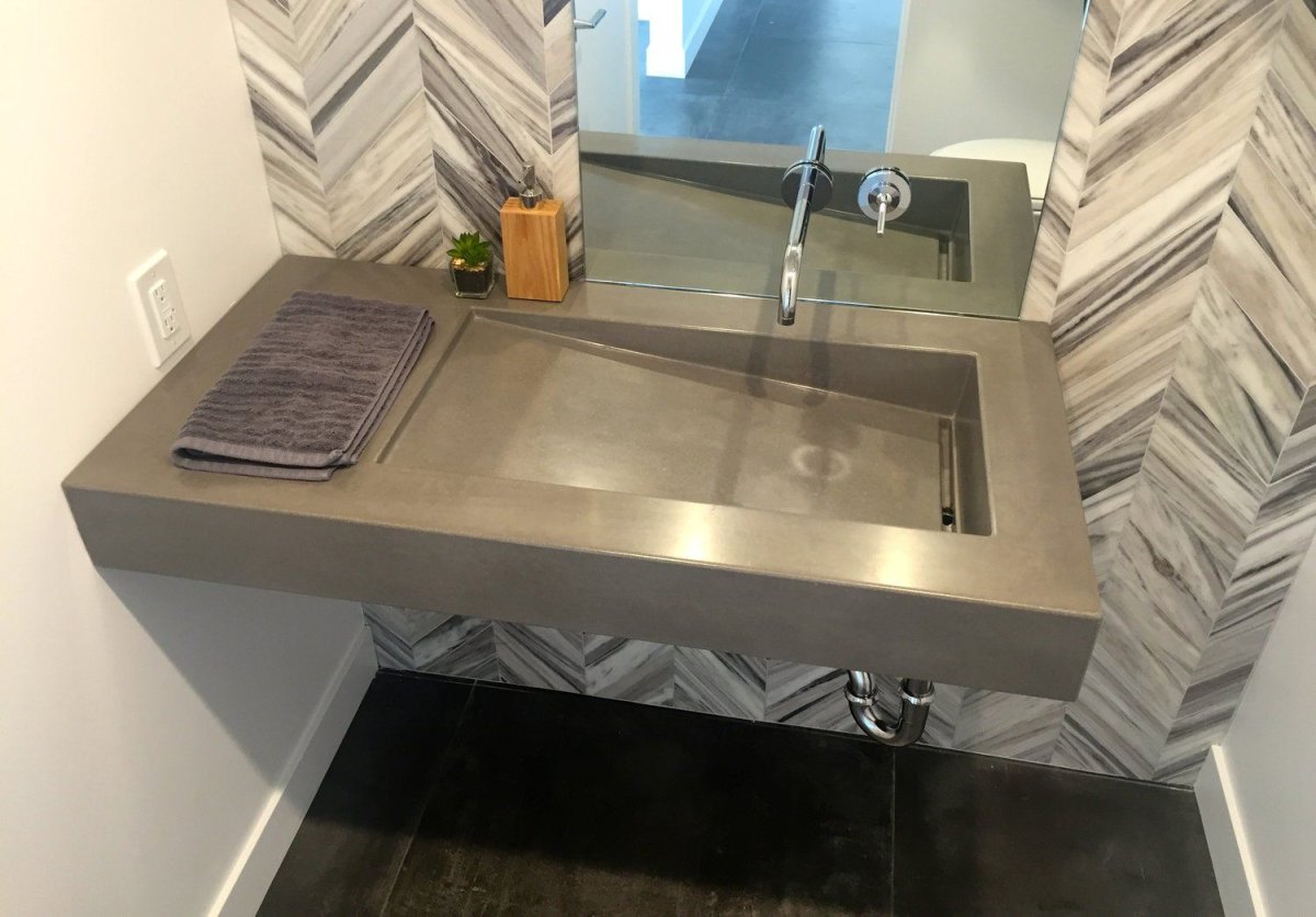 Раковина из керамогранита для ванной Италон