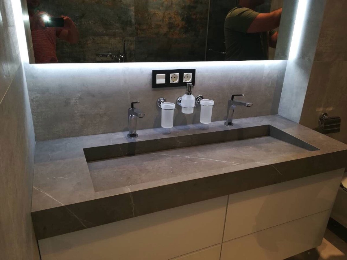 Италон раковина из керамогранита