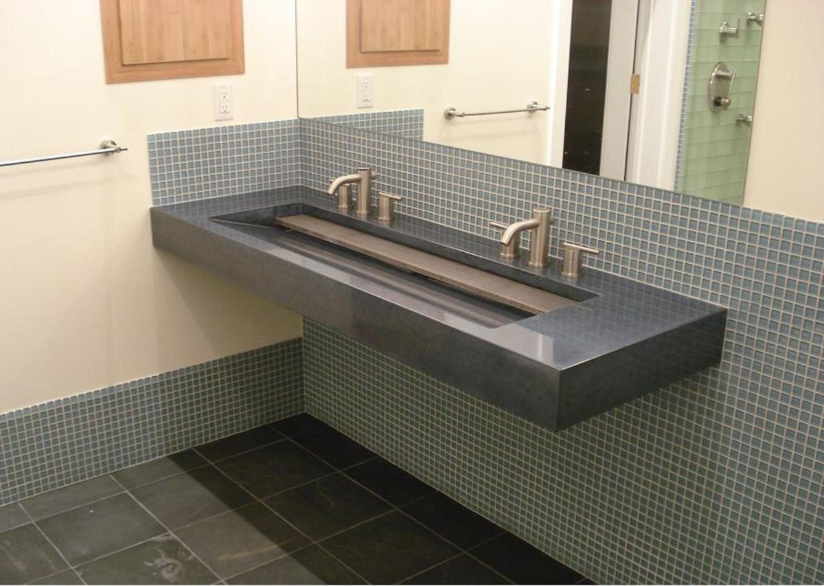 Столешница для раковины из плитки