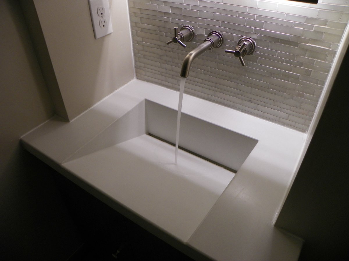 Раковина из плитки керамогранита