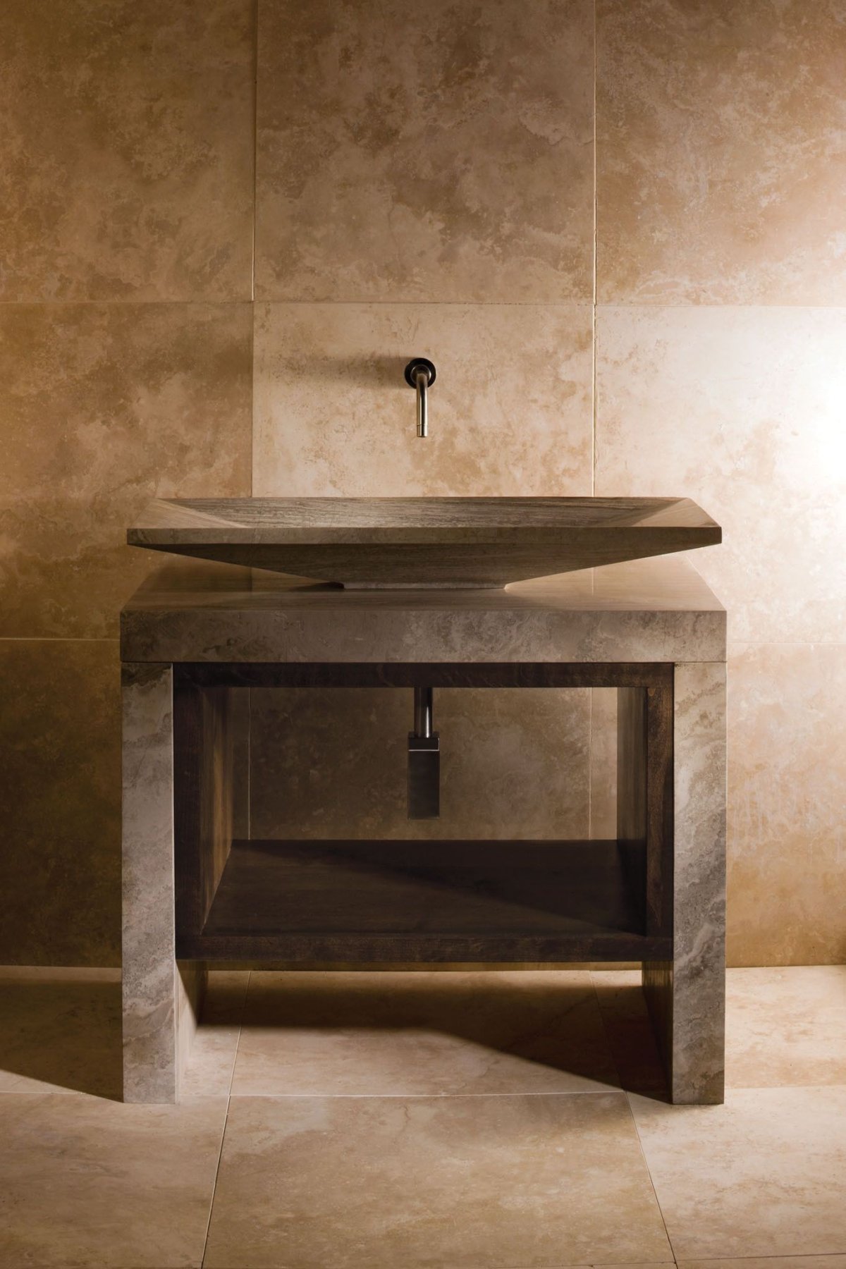 Тумба под раковину из керамогранита