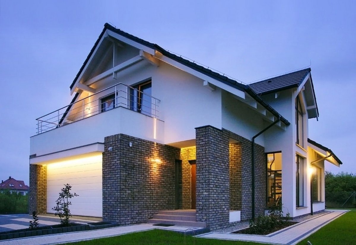 Стильные фасады домов