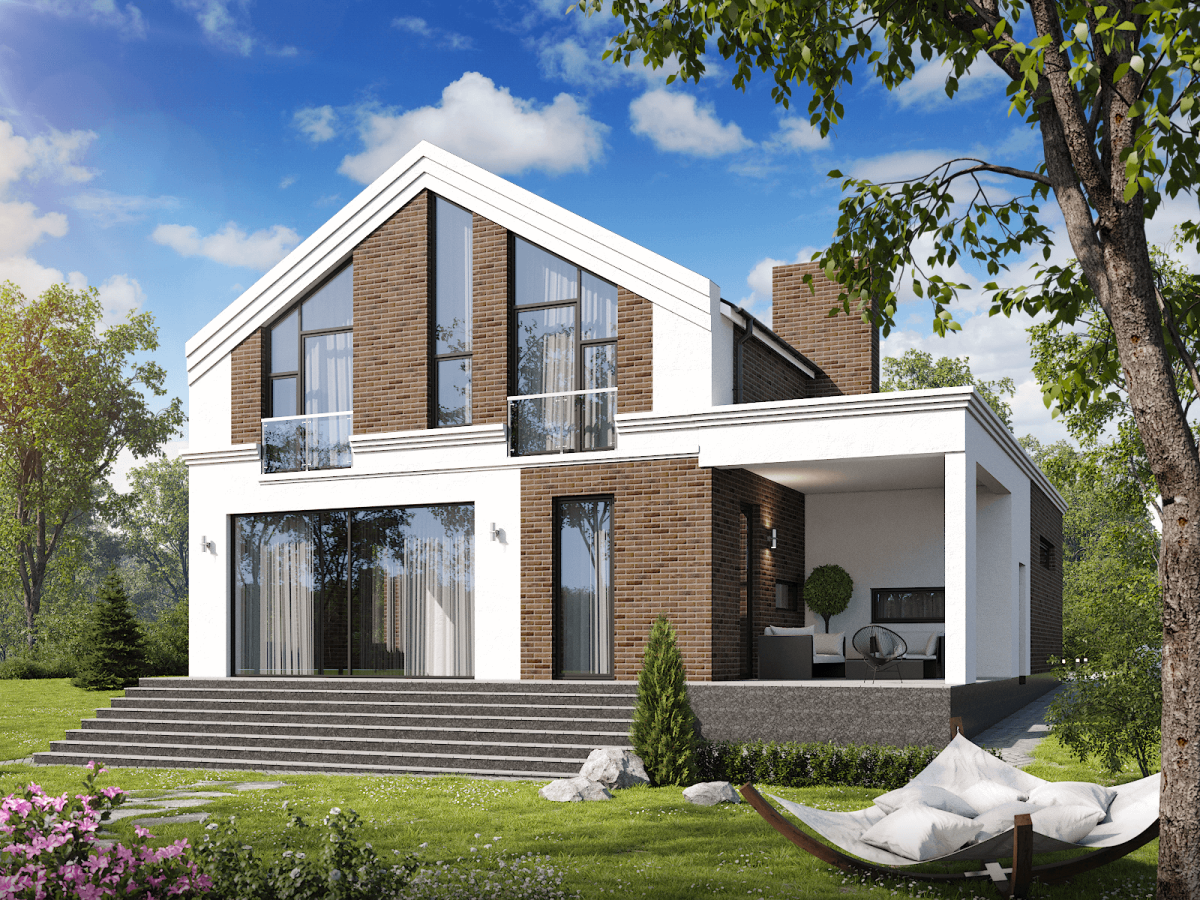 Современные коттеджи проекты