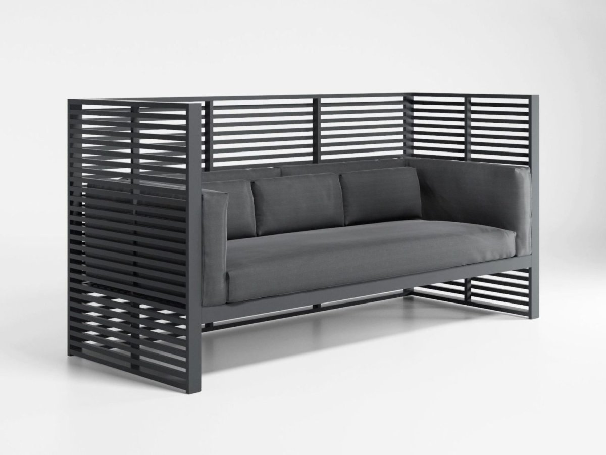 Садовый диван из металла