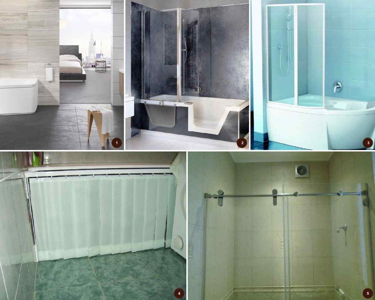 Шторы под ванну раздвижные