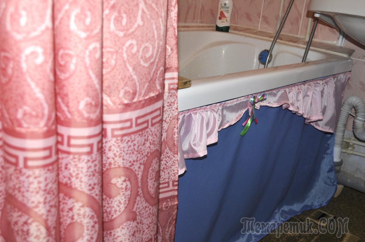 Занавеска под ванну