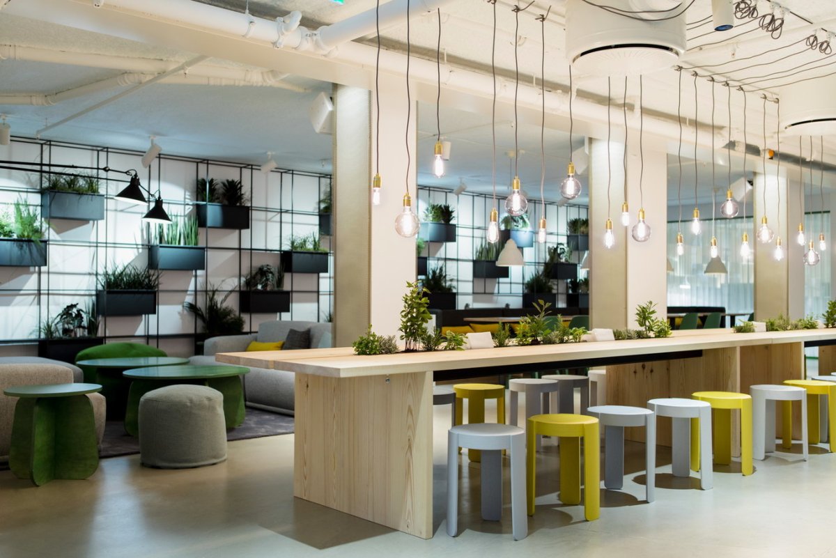 Современная столовая в офисе