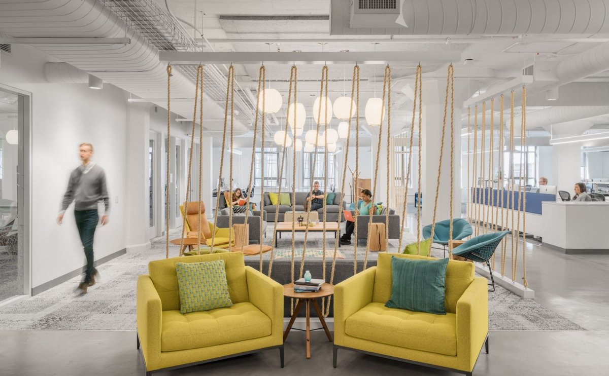 Интерьер пространства для коворкинга