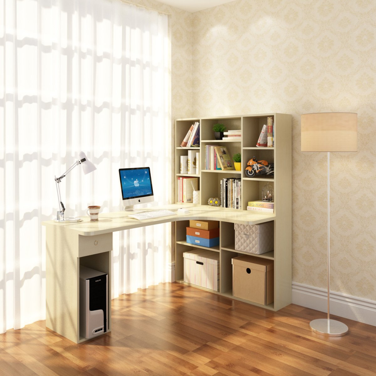 Письменный стол со стеллажом