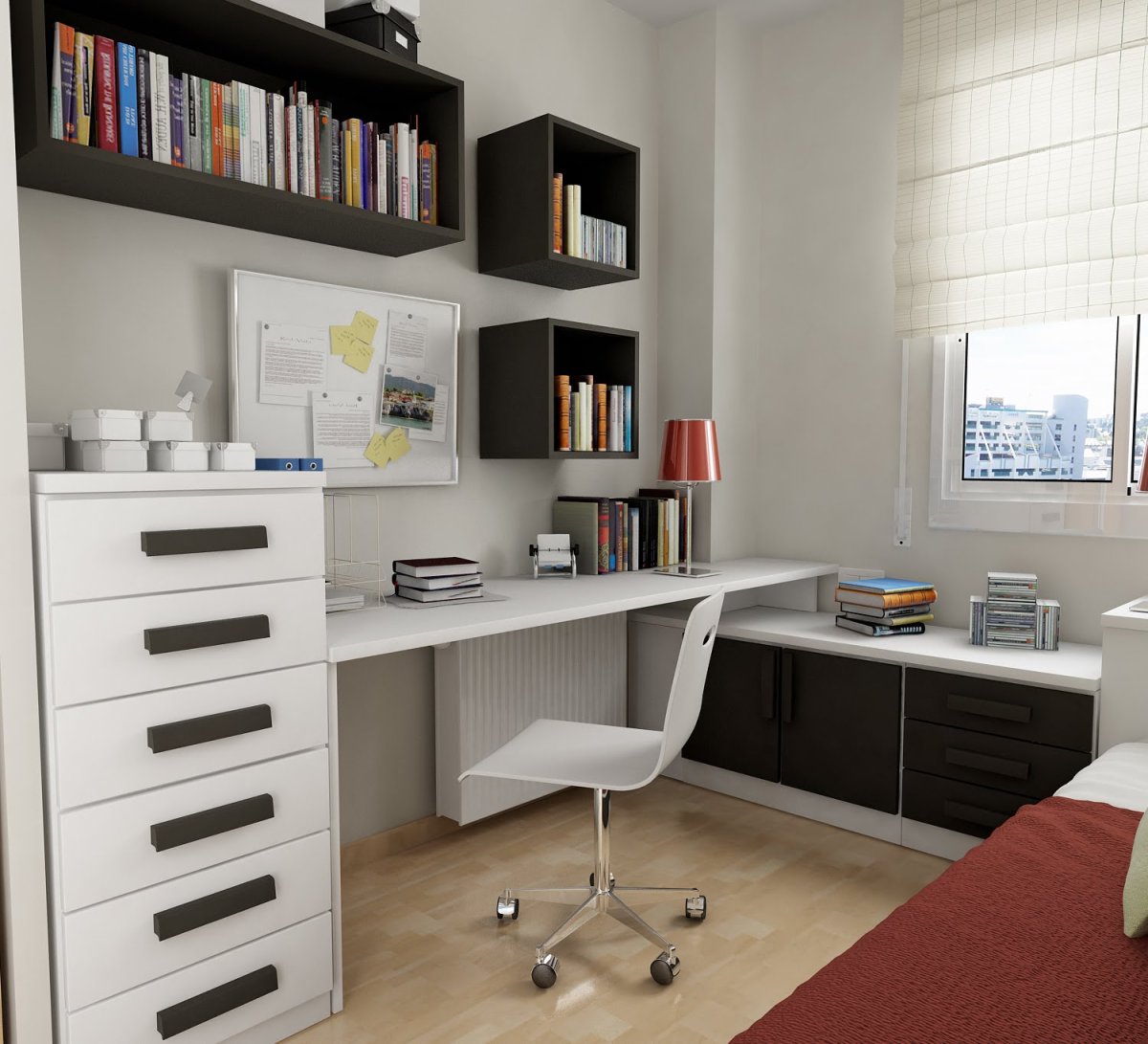 Комната подростка с угловым столом