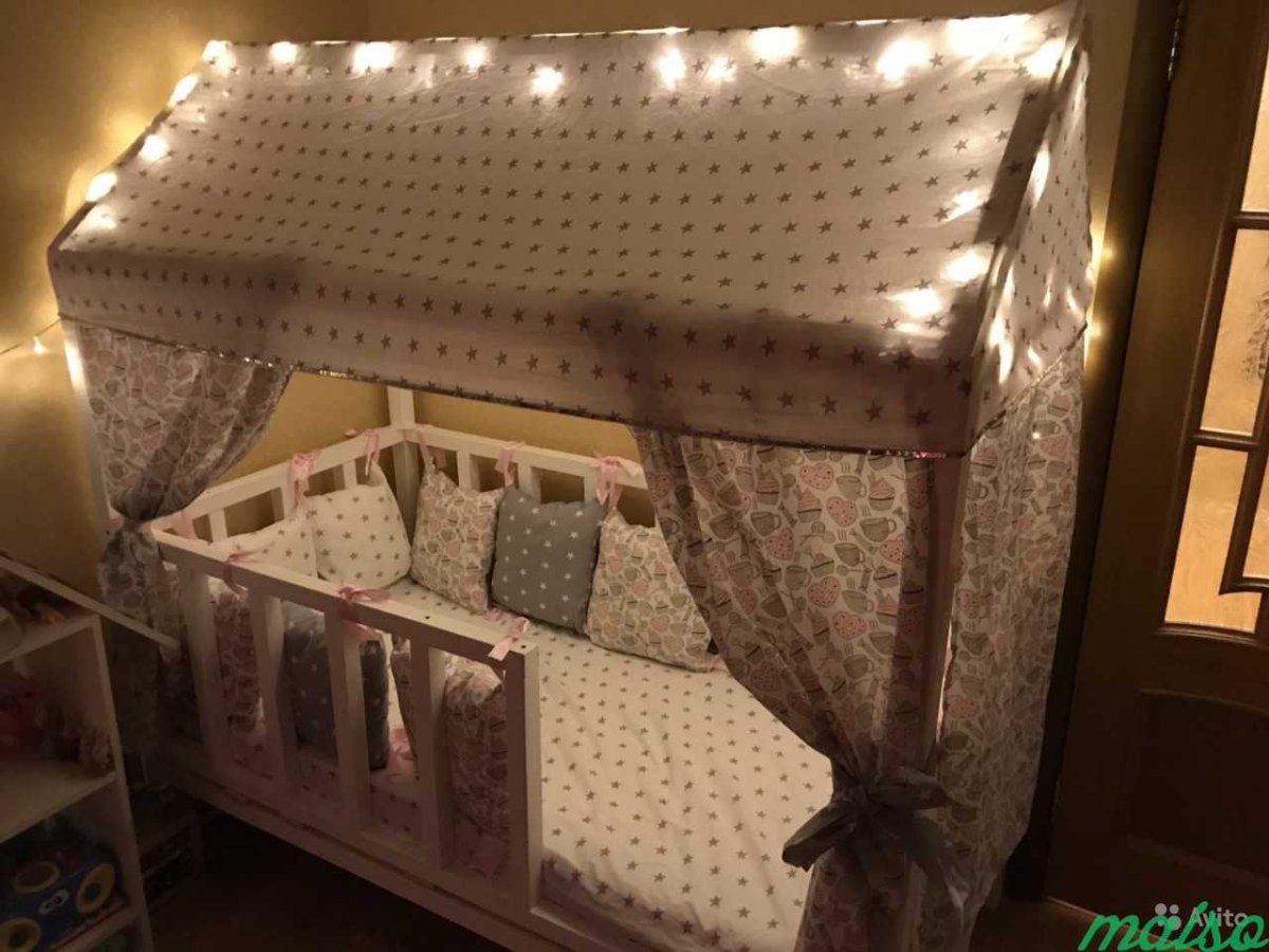 Балдахин на кроватку домик