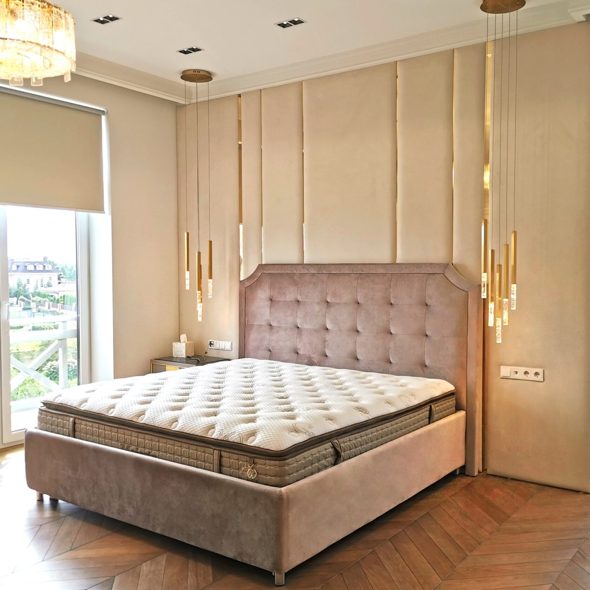 Мягкие стеновые панели для спальни